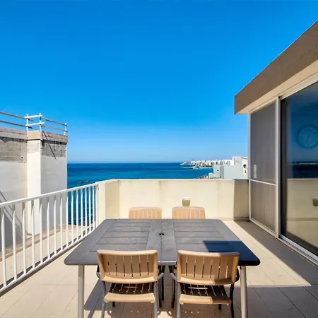 St Pauls Bay 2br Penthouse With Sea View Terrace By 360 Estates *